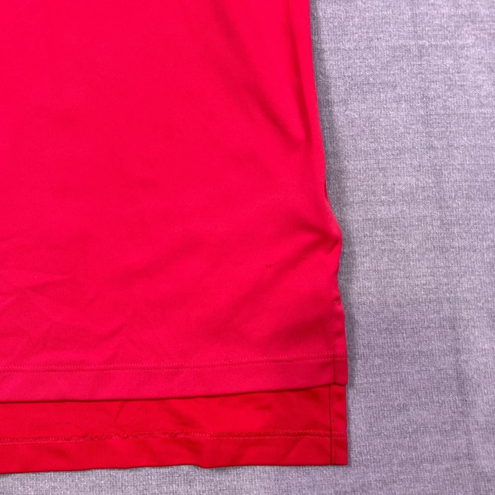Adidas Adizero Performance 3-Stripe Short Sleeve Polo‎ Shirt Mens M Pink